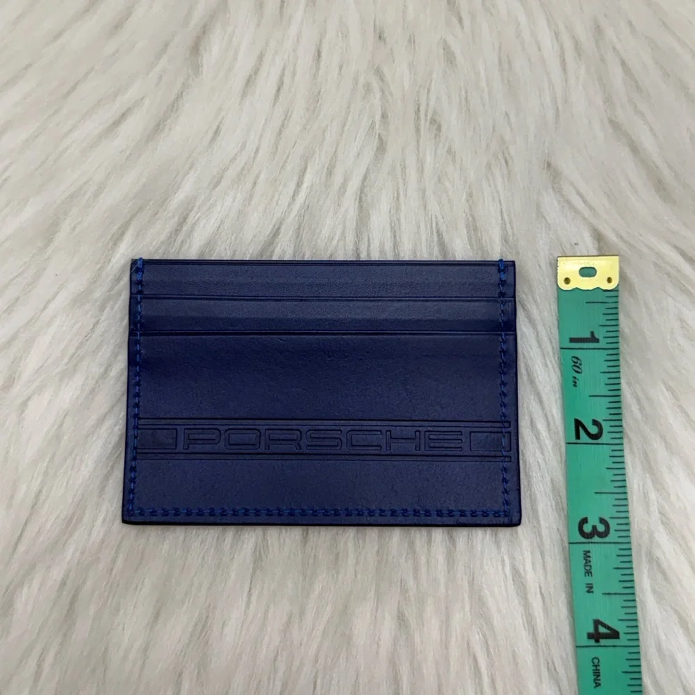 BORLINO - BLUE LEATHER PORSCHE CARDHOLDER WALLET